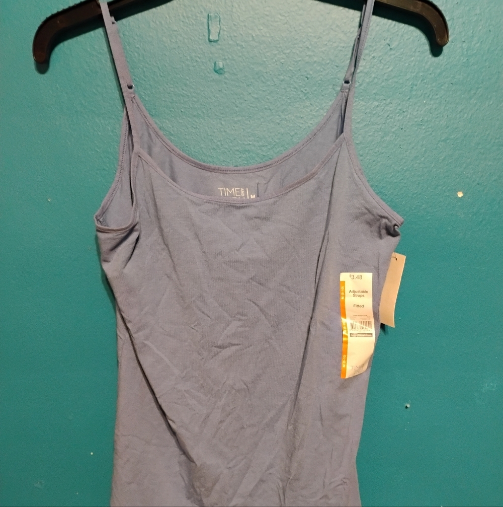 Time and Tru Women's Light Blue,White,Grey Camisole